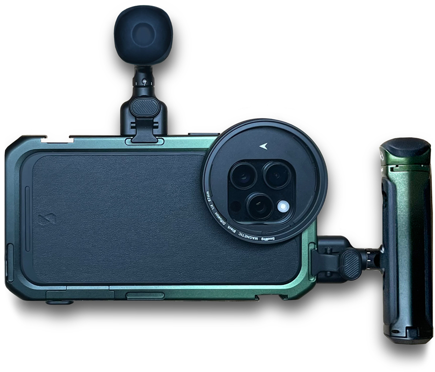 Smallrig's iPhone Pro Max cage.