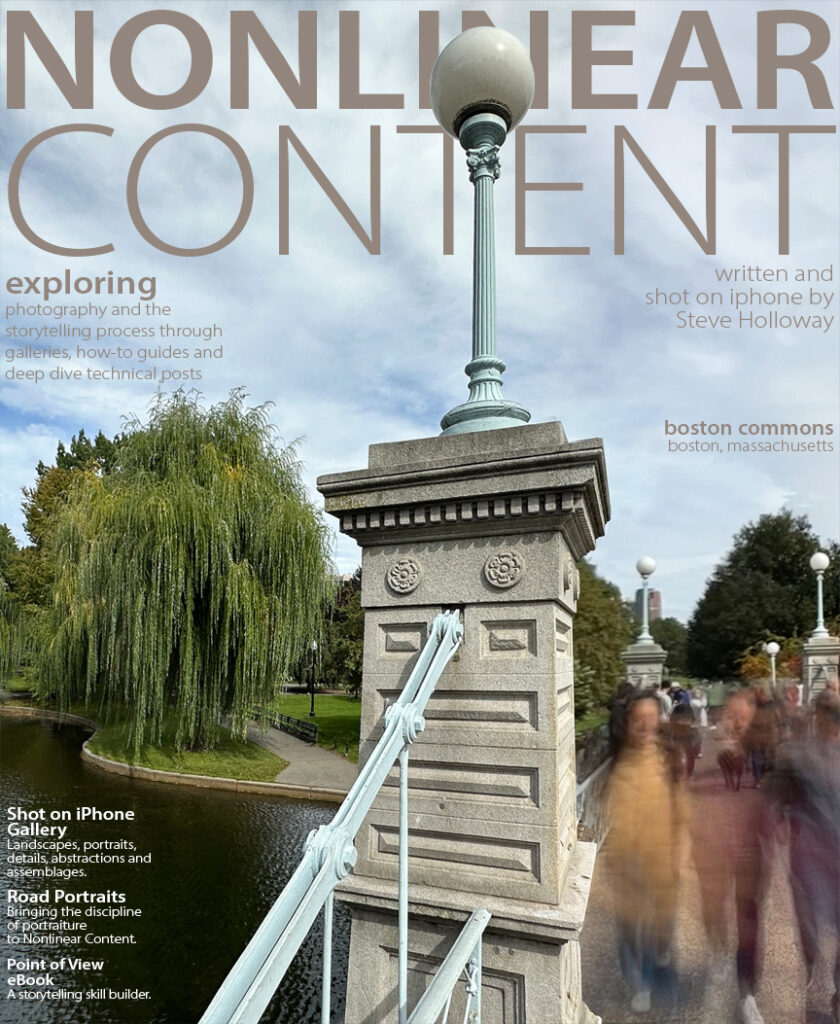 Nonlinear Content. A platform for photography and Shot on iPhone stories and galleries.