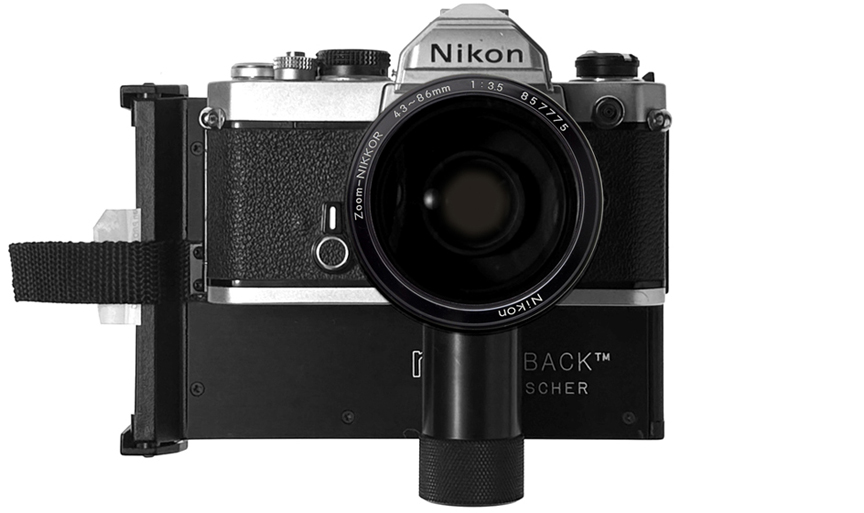 Nikon FM with Polaroid back.